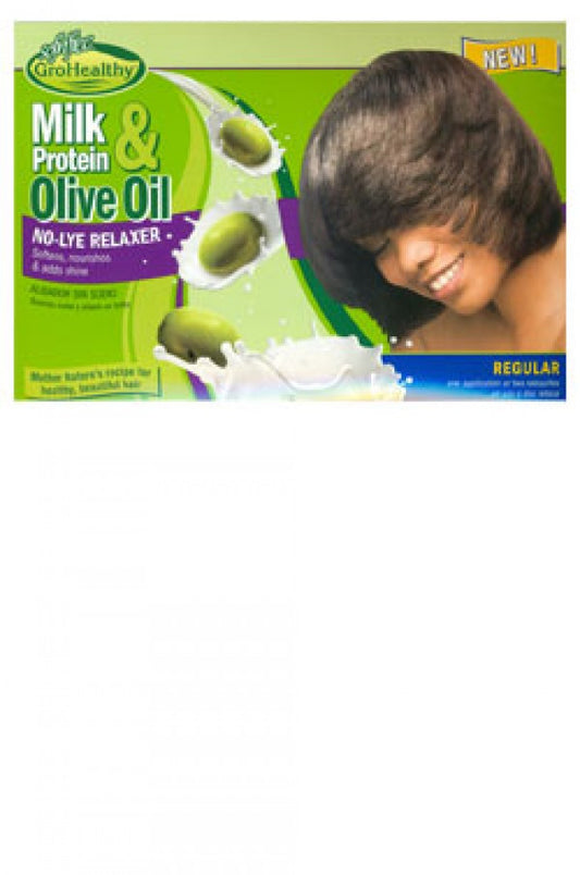 Sofn'free-23 GroHealthy Milk Protein & Olive Oil No-Lye Relaxer- Regular (Single Application)