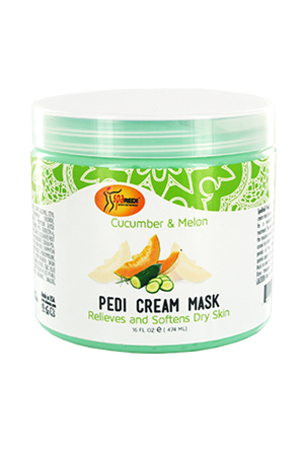 Spa Redi-14 Cucumber&Melon Pedi Cream Mask (16oz)