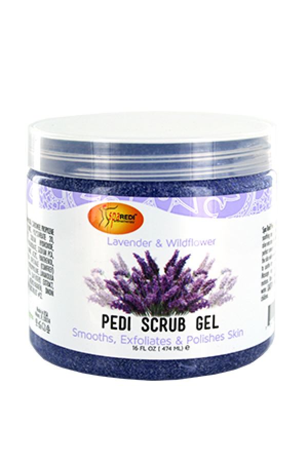 Spa Redi-09 Lavender&Wildflower Pedi Scrub Gel (16oz)