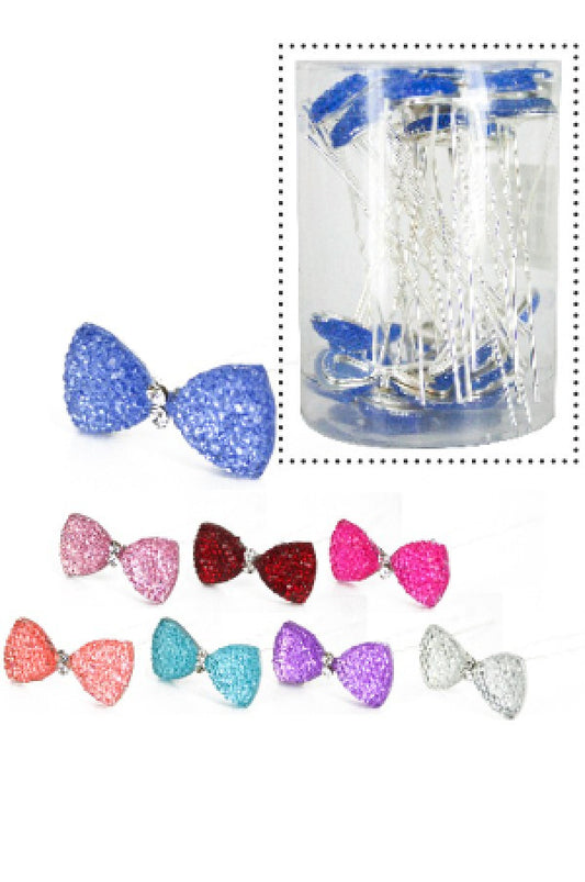 Stone Hair Pin (16/jar) 3034 Color - jar