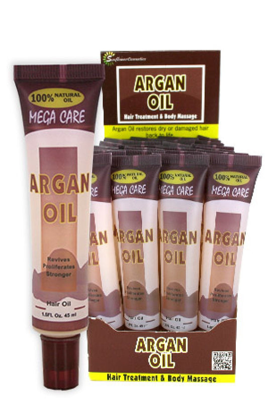 Sunflower-17 Mega Tube Hair Oil (1.5oz/24pc/ds)-Argan