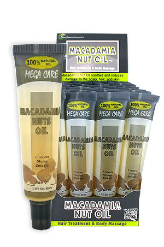 Sunflower-19 Mega Tube Hair Oil (1.5oz/24pc/ds)-Macadamia