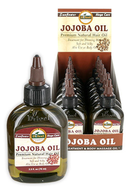 Sunflower-6 Diffel Premium Natural Hair Oil (2.5oz)-Jojoba