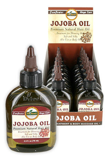 Sunflower-6 Diffel Premium Natural Hair Oil (2.5oz)-Jojoba