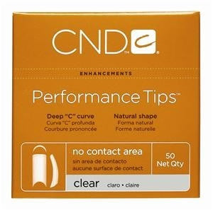 CND Performance Tips Clear 50 pk Size 1