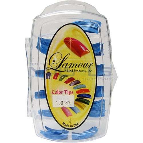 Lamour Marble Tips Blue 100-87