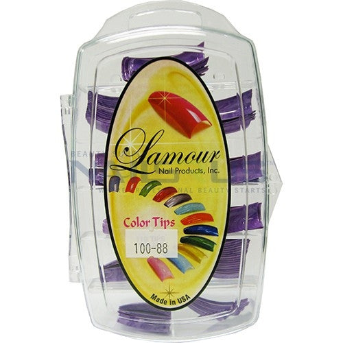 Lamour Marble Tips Purple 100-88