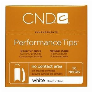 CND Performance Tips White 50 pk Size 10
