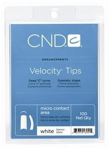 CND Velocity Tips White 100 ct. 16941