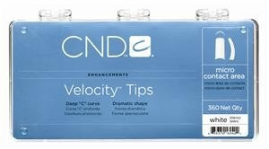 CND Velocity Tips White 360 Tray 16942