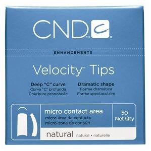 CND Velocity Tips Natural 50 pk Size 1 16951