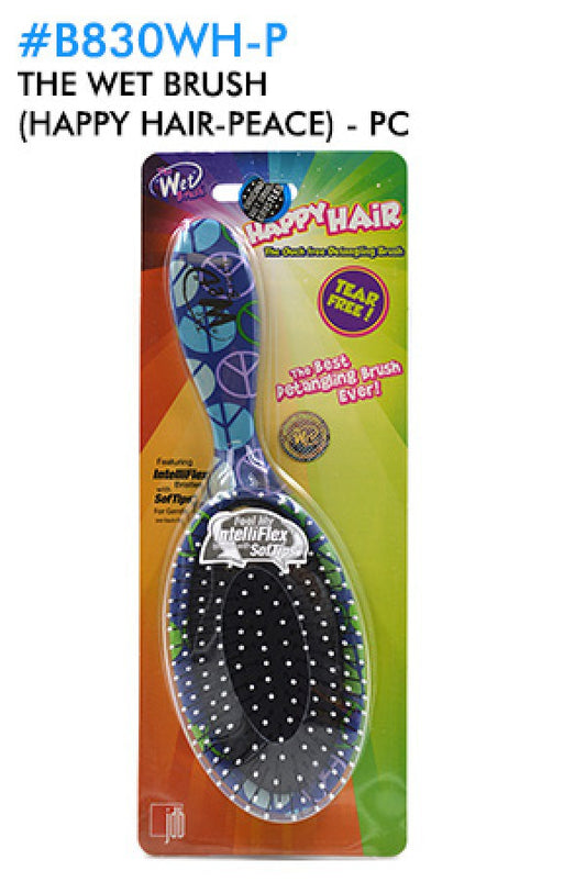 B830WH-P The Wet Brush (Happy Hair-PEACE) -pc