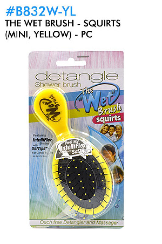 B832W-YL The Wet Brush Squirts (Mini, Yellow) -pc