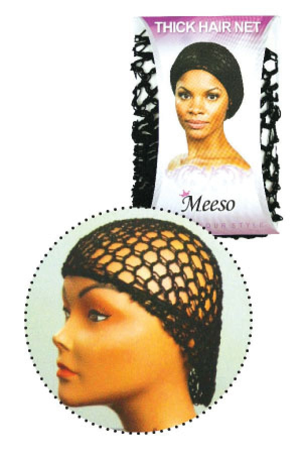 Thick Hair Net- M1011 Black (dz/pk)