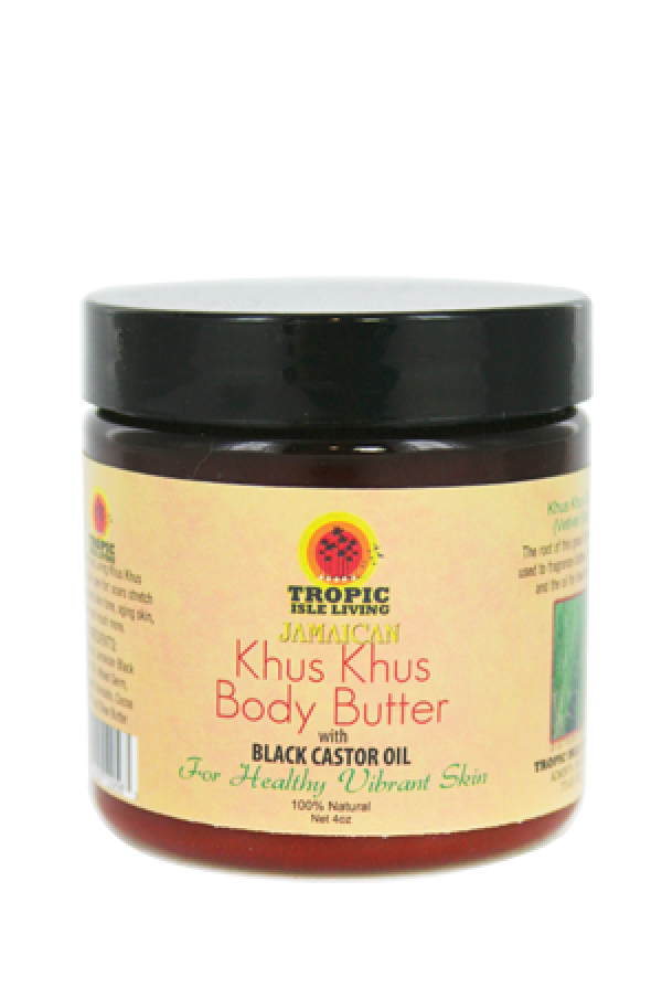 Tropic Isle Living-8 Jamaican Black Khus Khus Body Butter (4oz)