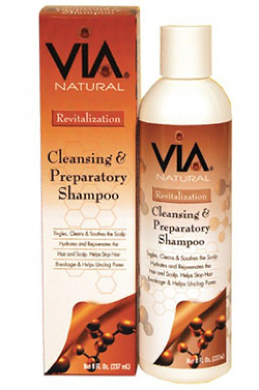 Via Natural-29 Cleansing Preparatory Shampoo -8oz