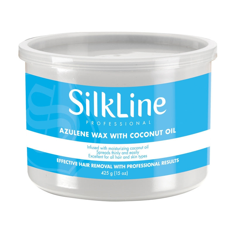 Silkline Azulene Wax W/Coco Oil 425g/15oz - SAZULENENC 33019