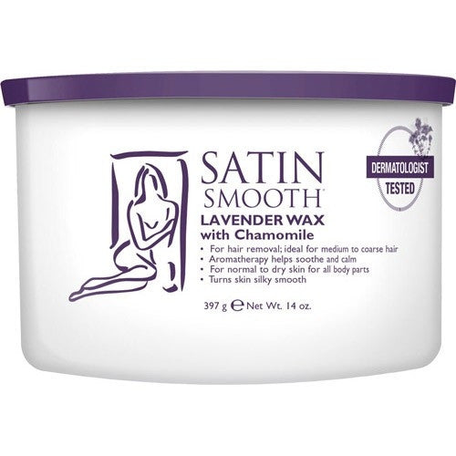 Satin Smooth Lavender Wax With Chamomile 14 oz SSW14LWG