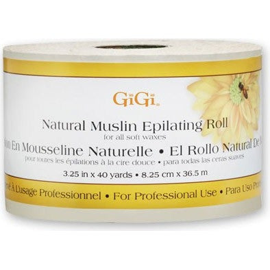 Gigi Natural Muslin Epilating Roll 3.25" x 40 yards