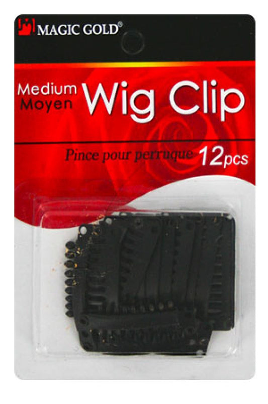 Magic Gold Wig Clip -Medium (12pcs/pk) -Card