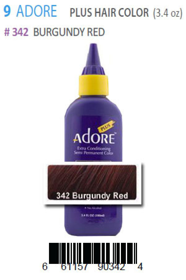 Adore-9 Plus Hair Color 342 Burgundy Red