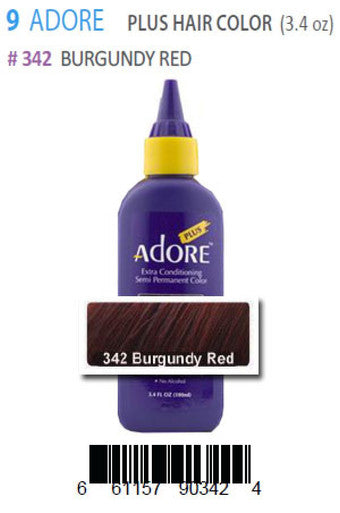 Adore-9 Plus Hair Color 342 Burgundy Red