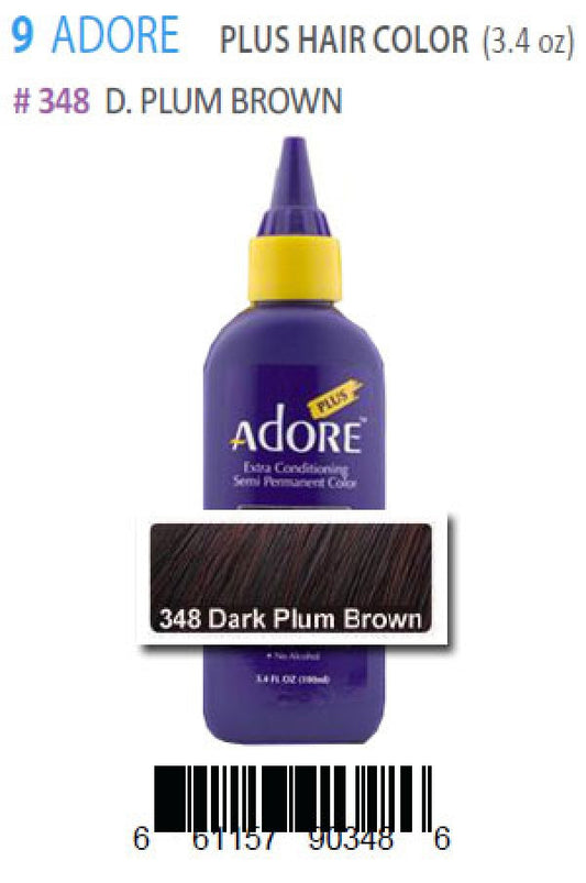 Adore-9 Plus Hair Color 348 D.Plum Brown