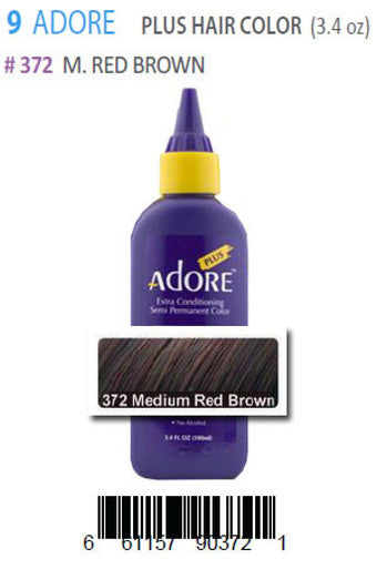 Adore-9 Plus Hair Color 372 M.Red Brown