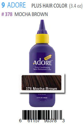 Adore-9 Plus Hair Color 378 Mocha Brown