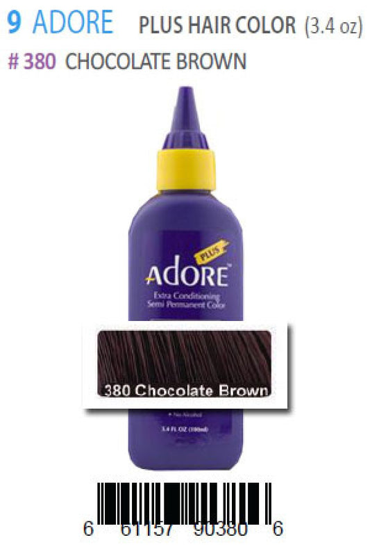 Adore-9 Plus Hair Color 380 Chocolate Brown
