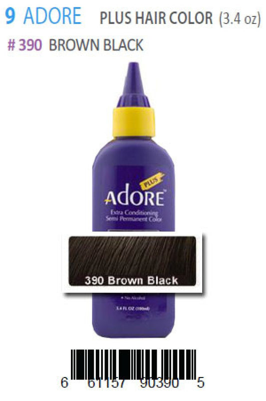 Adore-9 Plus Hair Color 390 Brown Black