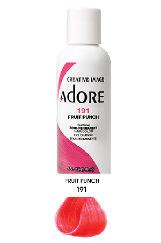 Adore-1 Semi Permanent Hair Color (4 oz)- 191 Fruit Punch