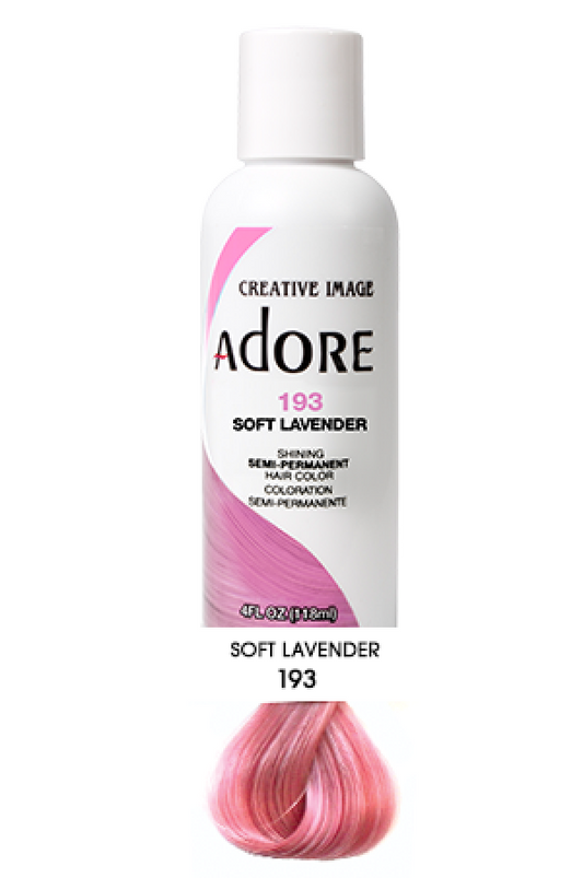 Adore-1 Semi Permanent Hair Color (4 oz)- 193 Soft Lavender