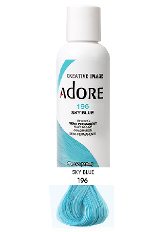 Adore-1 Semi Permanent Hair Color (4 oz)- 196  Sky Blue