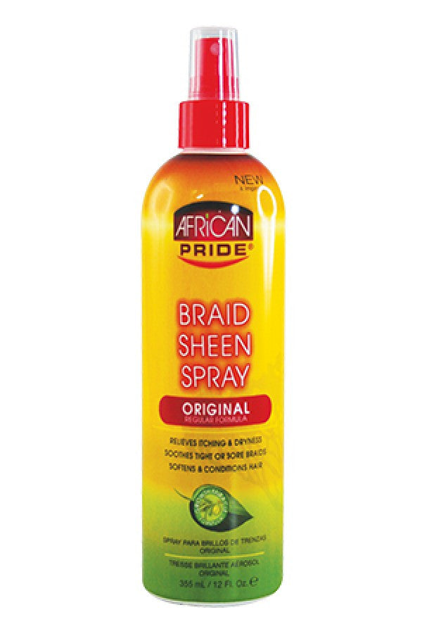 African Pride-14 Braid Sheen Spray - Original/Reg (12oz)