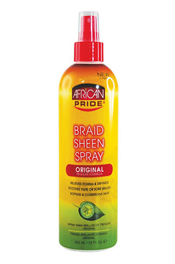 African Pride-14 Braid Sheen Spray - Original/Reg (12oz)
