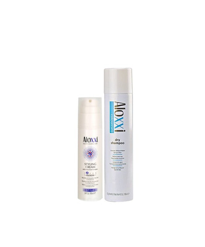 Aloxxi Styling Cream & Dry Shampoo Duo