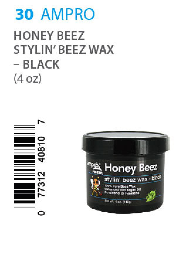 Ampro-30 Pro Styl Honey Beez Wax - Black (4oz)