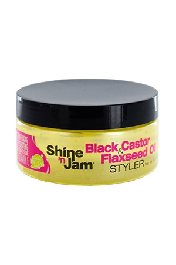 Ampro-42 Shine N Jam - Black & Castor Flaxseed Oil (8 oz)