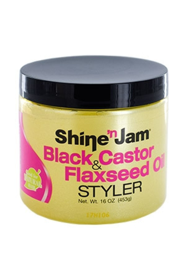 Ampro-43 Shine n Jam - Black & Castor Flaxseed Oil (16 oz)