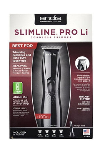 Andis 32475 Slimline Pro Li Trimmer (Black)