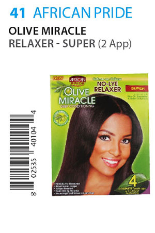 African Pride-41 Olive Miracle Relaxer4Touch/2App-Sup