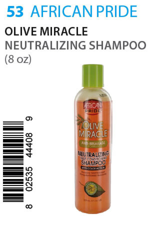 African Pride-53 Olive Miracle Neutralizing Shampoo (8oz)