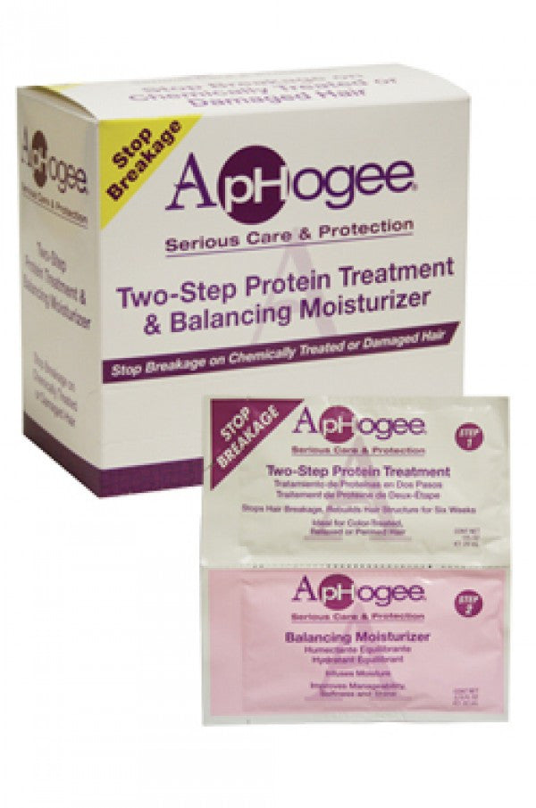 Aphogee-7 Two-Step Protein Treatment & Balancing Moisturizer (12 twin packettes)