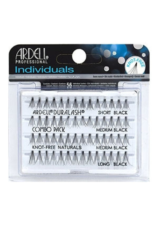 Ardell Eyelashes Individuals Knot Free Combo Pack Flares (Black)