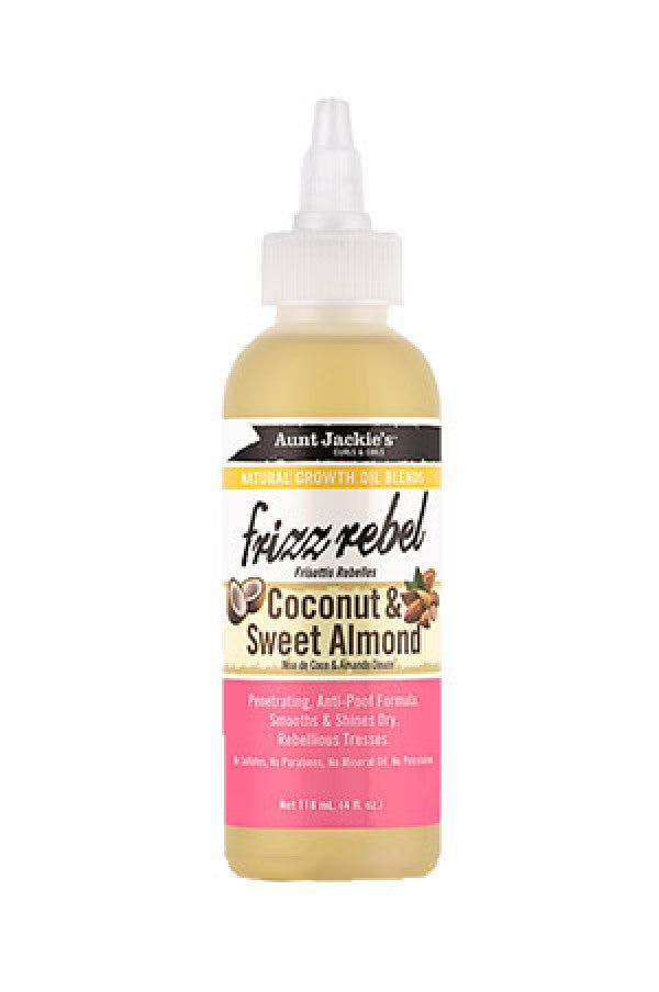 Aunt Jackie's-28  Natural Growth Oil Frizz Rebel-Coconut & Sweet Almond (4oz)