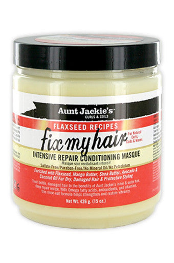 Aunt Jackie's-17 Flaxseed Intensive Repair Cond Masque(15oz)