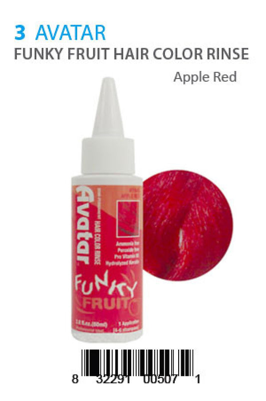 Avatar-5 Funky Fruit Hair Color Rinse Apple Red