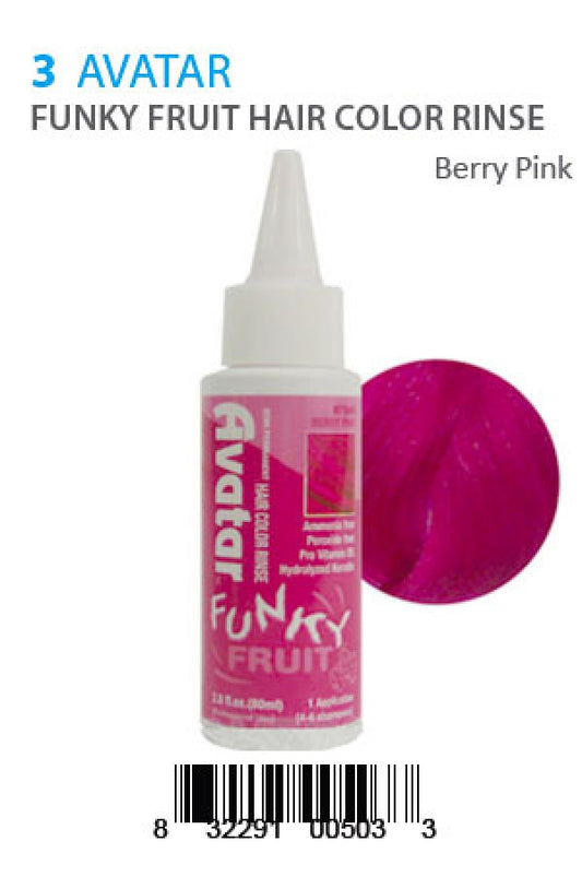 Avatar-5 Funky Fruit Hair Color Rinse Berry Pink