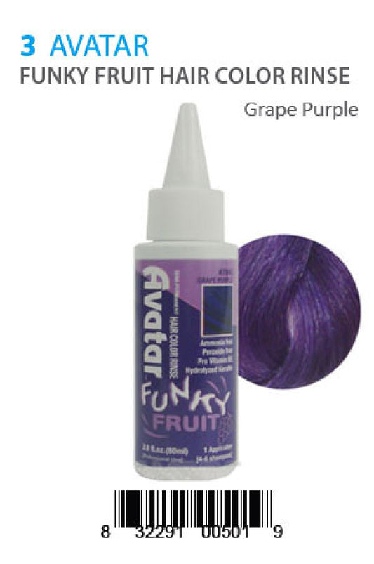 Avatar-5 Funky Fruit Hair Color Rinse Grape Purple